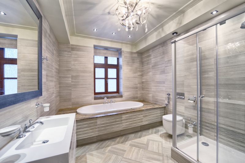 Modern Bathtub and Vanity